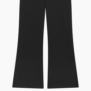 Theory Kick Flare Pants Black Wide Leg